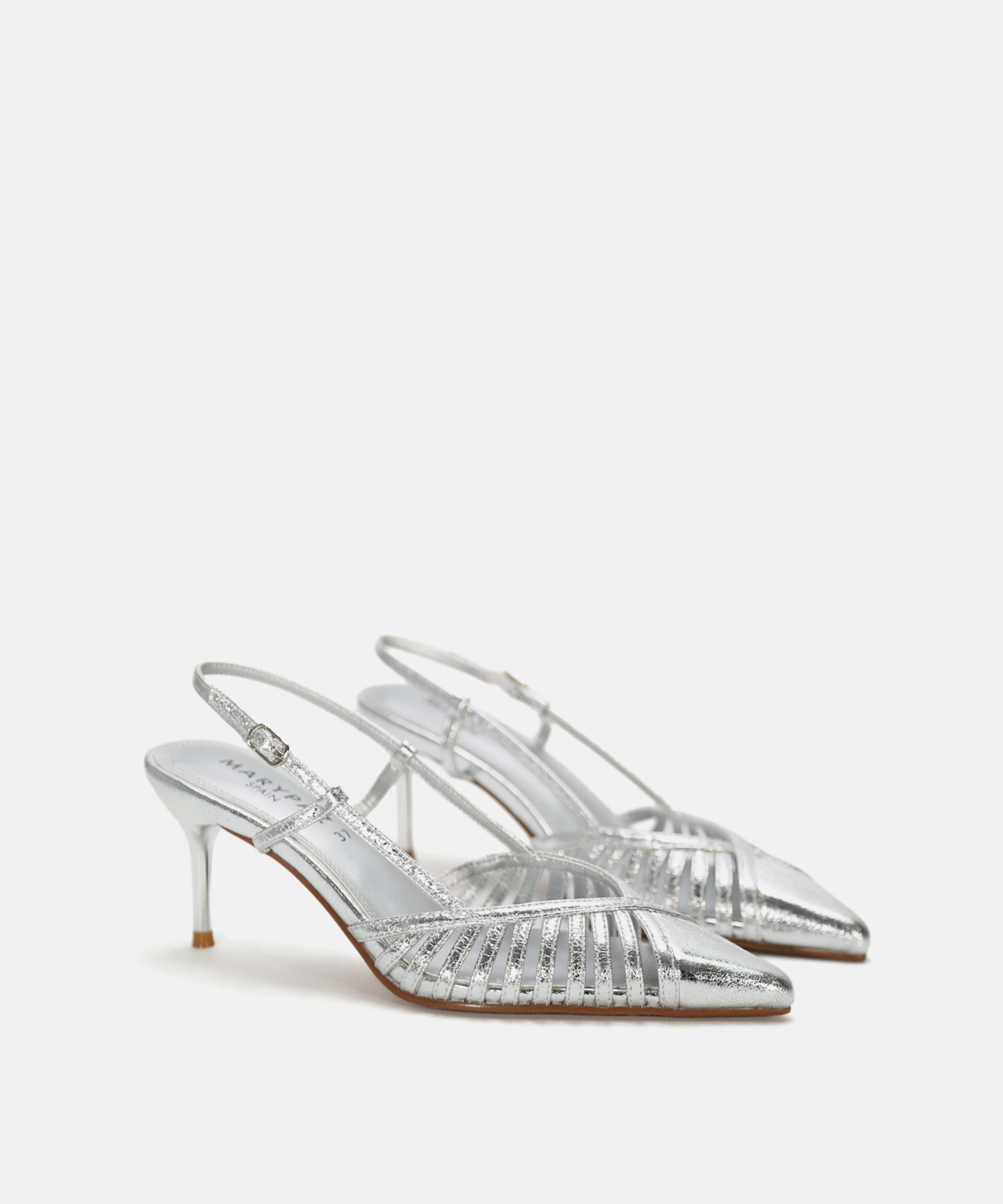 Zapato tac&oacute;n fino tiras image number null